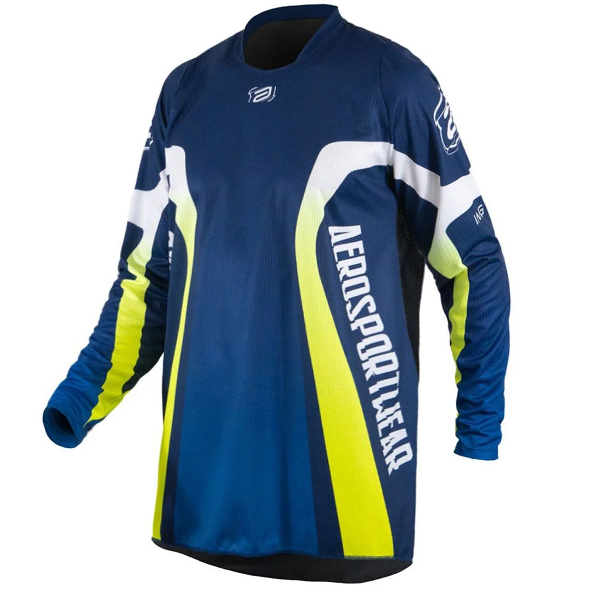 Camisa ASW Image Way 2024 Azul Marinho/Branco - Spinelli Motos